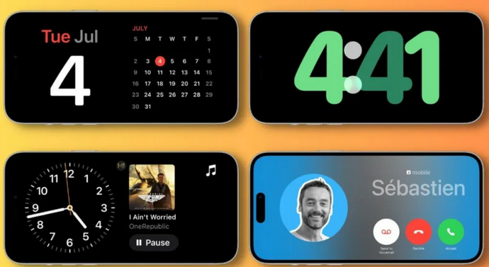 淮阴苹果手机维修分享iOS17横屏充电待机显示有什么好处 