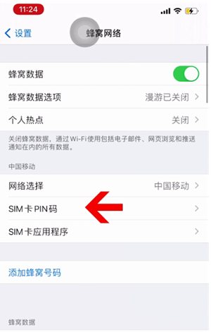 淮阴苹果14维修网分享如何给iPhone14的SIM卡设置密码 